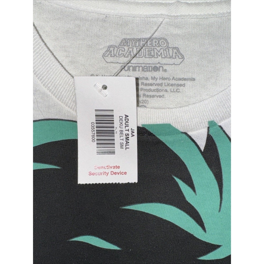 My Hero Academia Deku All Over Green Highlight Punch White Anime T Shirt Mens S - Picture 5 of 10